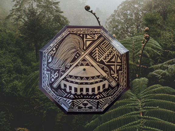 Seal of American Samoa Emblem Umbrella