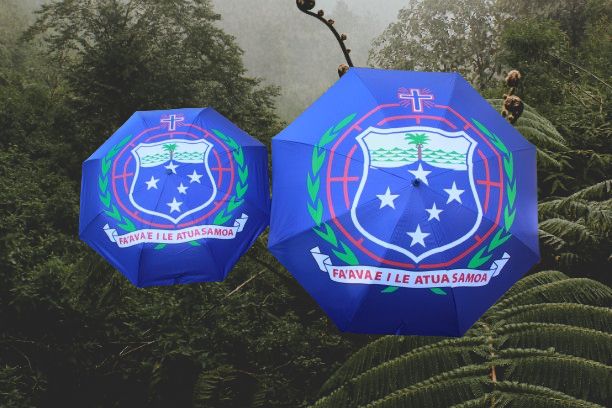 Samoan Coat Of Arms Umbrella