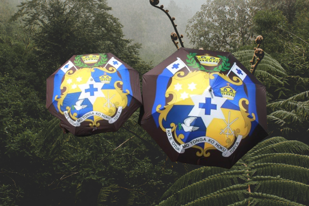 Tongan Coat Of Arms Blue Umbrella